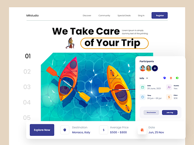 Travel Agency landing page