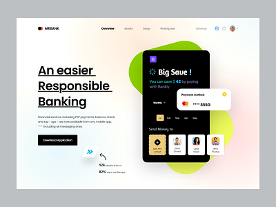 Finance App Landing Page