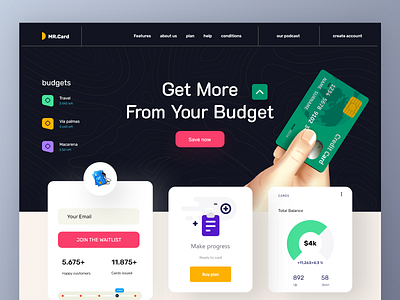 Credit Card Services Landing Page design home page landing landing page landingpage web web design web page web site webdesign website website design