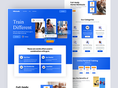 Fitness & Workout Landing Page