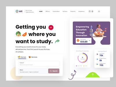 Education University Website Design