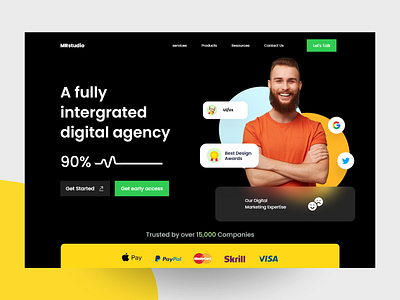 Agency Landing page design home page interface landing landing page web web design webdesign website website design