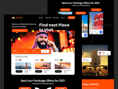 Travel - Tour Agency Website  landing page