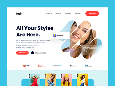 Fashion E-commerce Landing Page clothing brand clothing store e commerce fashion home page interface landing page online shopping ui website design