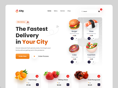 Fruit - Food Delivery Landing Page 🍕