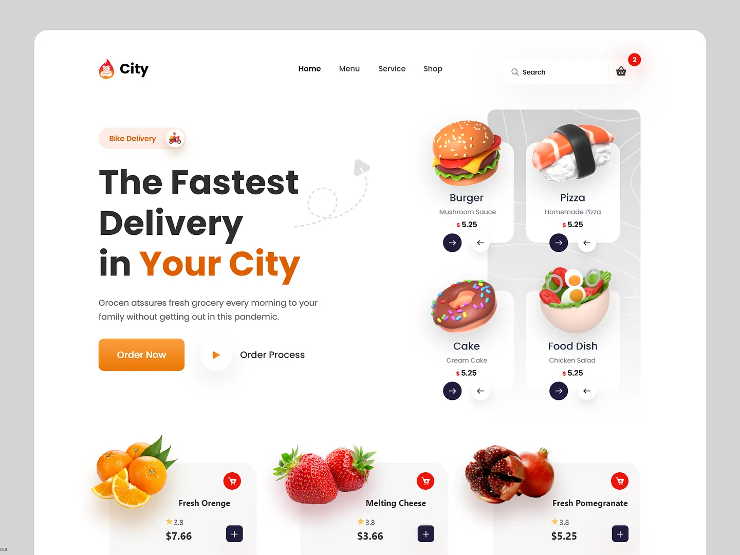 Food Delivery Website: Fast and Fresh Options at Your Fingertips