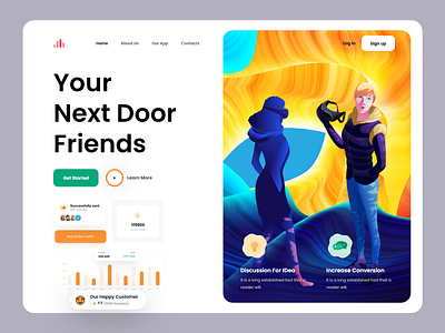 Agency landing page design