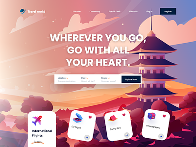 Travel Agency landing page