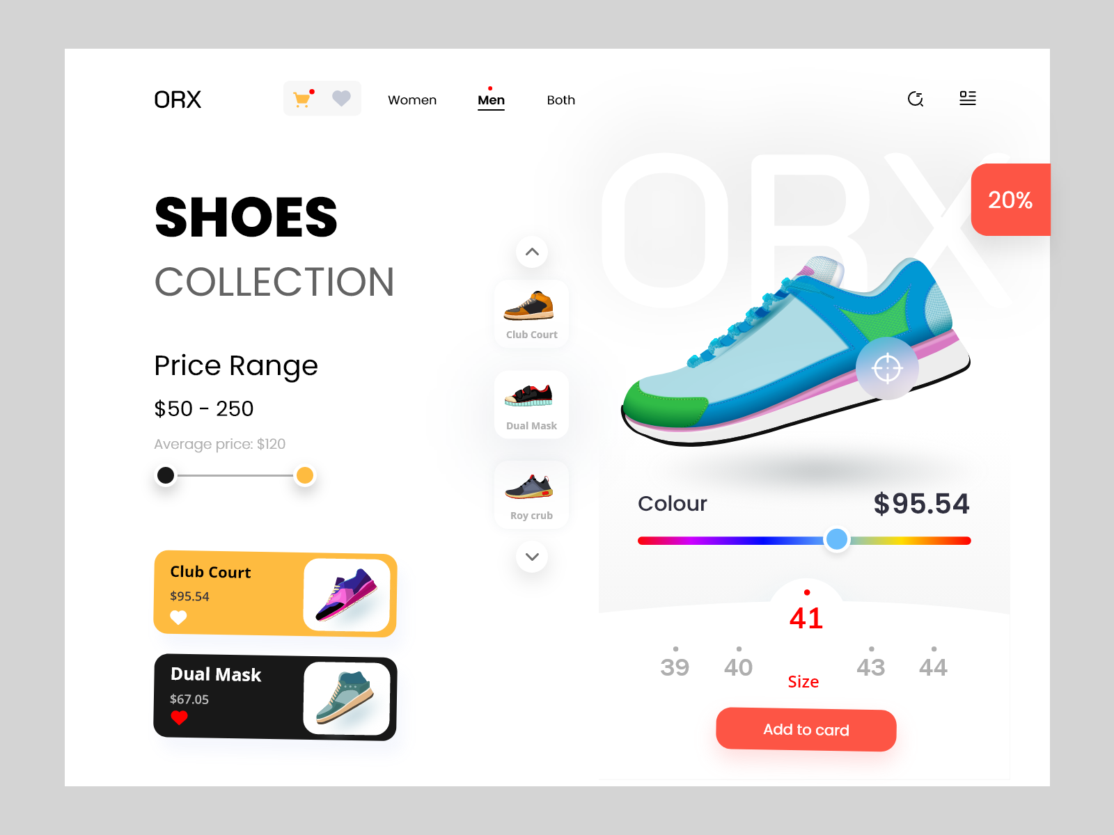 Shoes site Design UI by Masud Rana on Dribbble