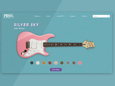 Guitar Landing Page Design