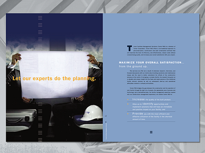 Turner Construction Company branding concept brochure design collateral design creative direction graphic design promotional material