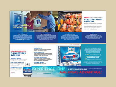 AmeriGas® Propane Exchange Guide branding concept collateral design creative design design graphic design logo