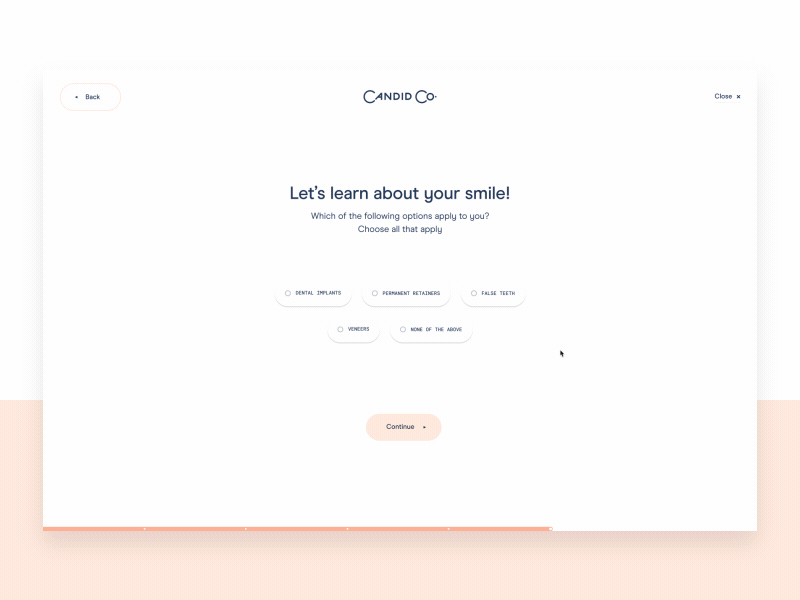 Candid Co Survey animation candid design motion survey toyfight ui ux website