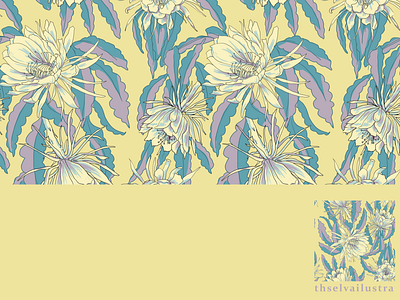 Dama da noite design estampacion floral illustraion prints
