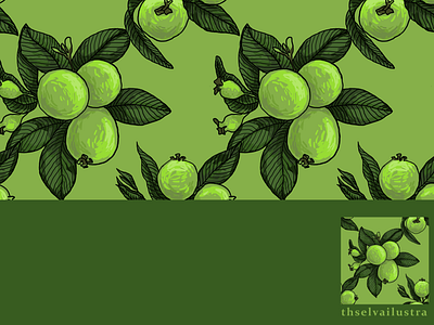 Goiaba verde design art estampa fruity frutas illustraion illustration art project