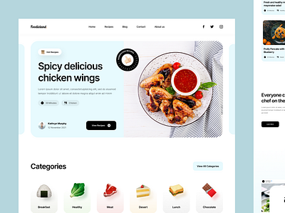 Cooking Website Template Design cooking graphic design template ui website