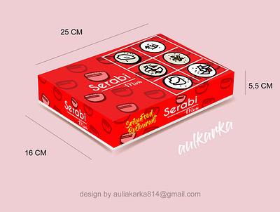 Mockup food boxes serabi mini branding design design mockup flat food boxes illustration mockup vector