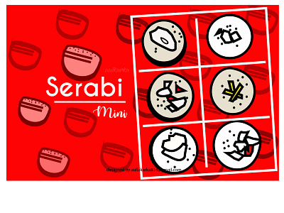 Serabi Mini flat 01 branding design design mockup flat food boxes illustration indonesia designer indonesian food logo minimal vector