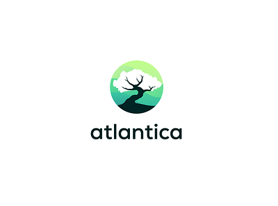 Atlantica - Branding Design adobe illustrator adobe photoshop adobe xd atlantic branding design eco illustration logo tree