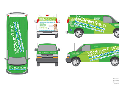 Art Van Clean Team Vehicle Wrap branding design graphic design vehicle wrap