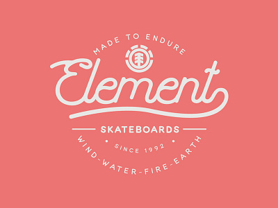 Element Skateboards Badge badge classic element logo logotype skate skateboard vintage