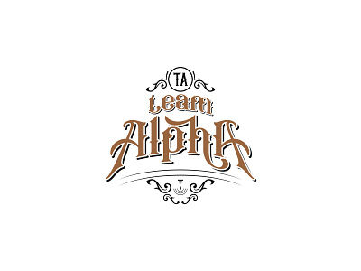 Team Alpha Vintage Logo Design