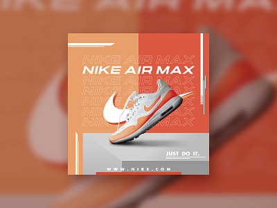 Nike Shoe Banner Design - Shoe Social Media Post Design