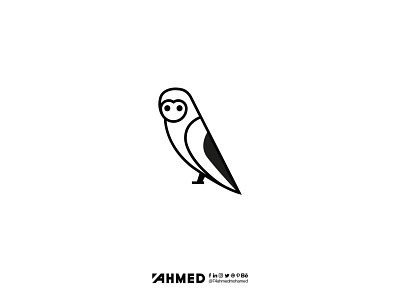 Owl Logo Design abstract logo adobe illustrator animal logo bird logo branding design draw flat golden ratio graphic design icon illustration illustrator logo logo mark logofolio minimalist logo owl logo ui vector