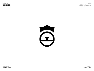 ABOOD Salon - Logo Mark Design abood salon abstract brand identity brand mark branding creative design flat graphic design icon illustrator king logo lion logo logo logo mark mens salon logo minimalist logo simple symbol vector