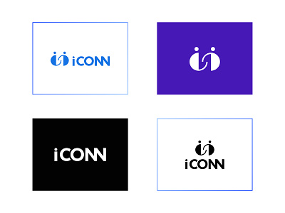 iCONN - Logo Variation app logo brand mark branding connect logo design flat graphic design iconn illustration illustrator logo logo lookups logo mark logo variations logofolio management logo ui ux vector wordmark