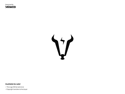 Bull Logo For Sale abstract animal brand identitey branding bull design flat graphic design illustration illustrator line art logo mark minimal modern music sound symbol ui vector