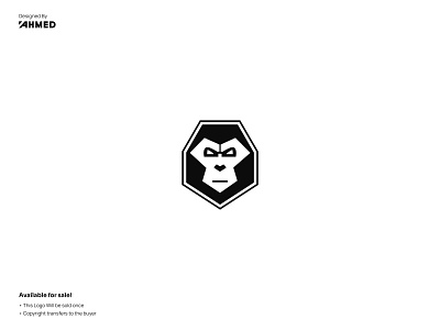 Gorilla Logo For Sale abstract animal brand identity branding design flat gorilla graphic design illustration illustrator logo mark modern monkey power symbol ui vector visual identity wise