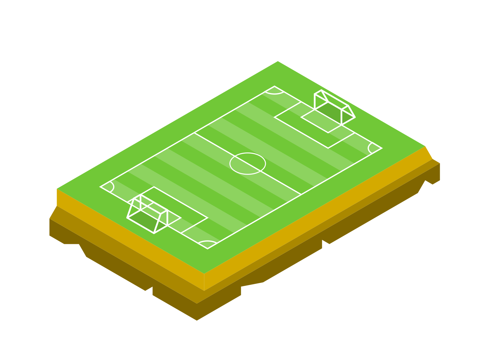 Football Pitch Isometric by ammar fauzan on Dribbble