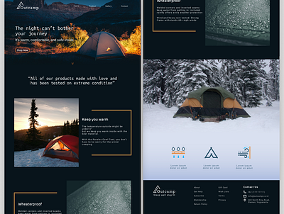 Outdoor Activities 2 art article blog branding camp climbing design designer ecommerce graphic design illustration outdoor popular shot ux website website builder website concept websites