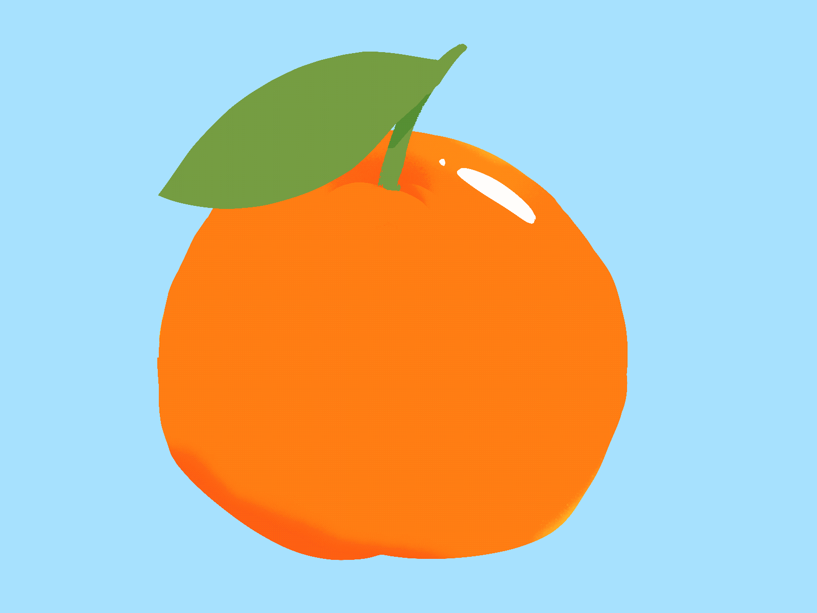 Mandarine animation cartoon fruit gif giphy holidays mishax newyear orange sticker stickers tangerine xmas