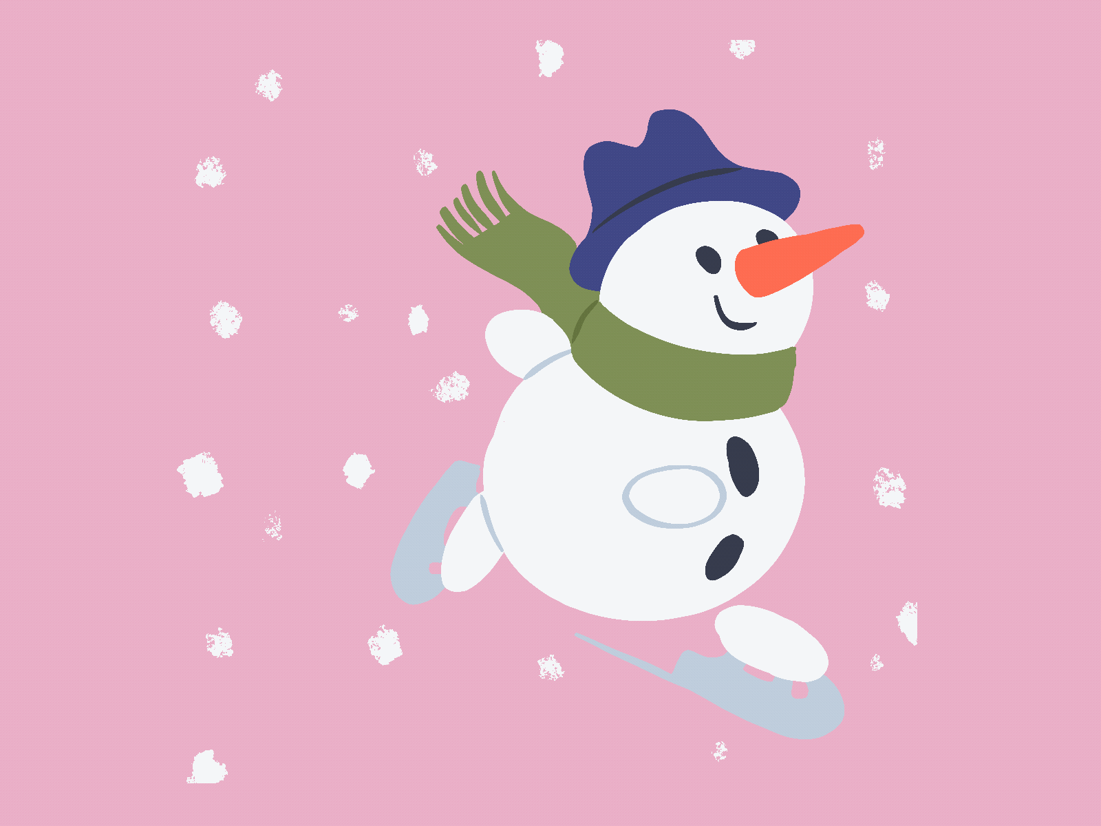 Snowman ice skating animation christmas gif holidays iceskating mishax skating snow snowman sticker stickers xmas