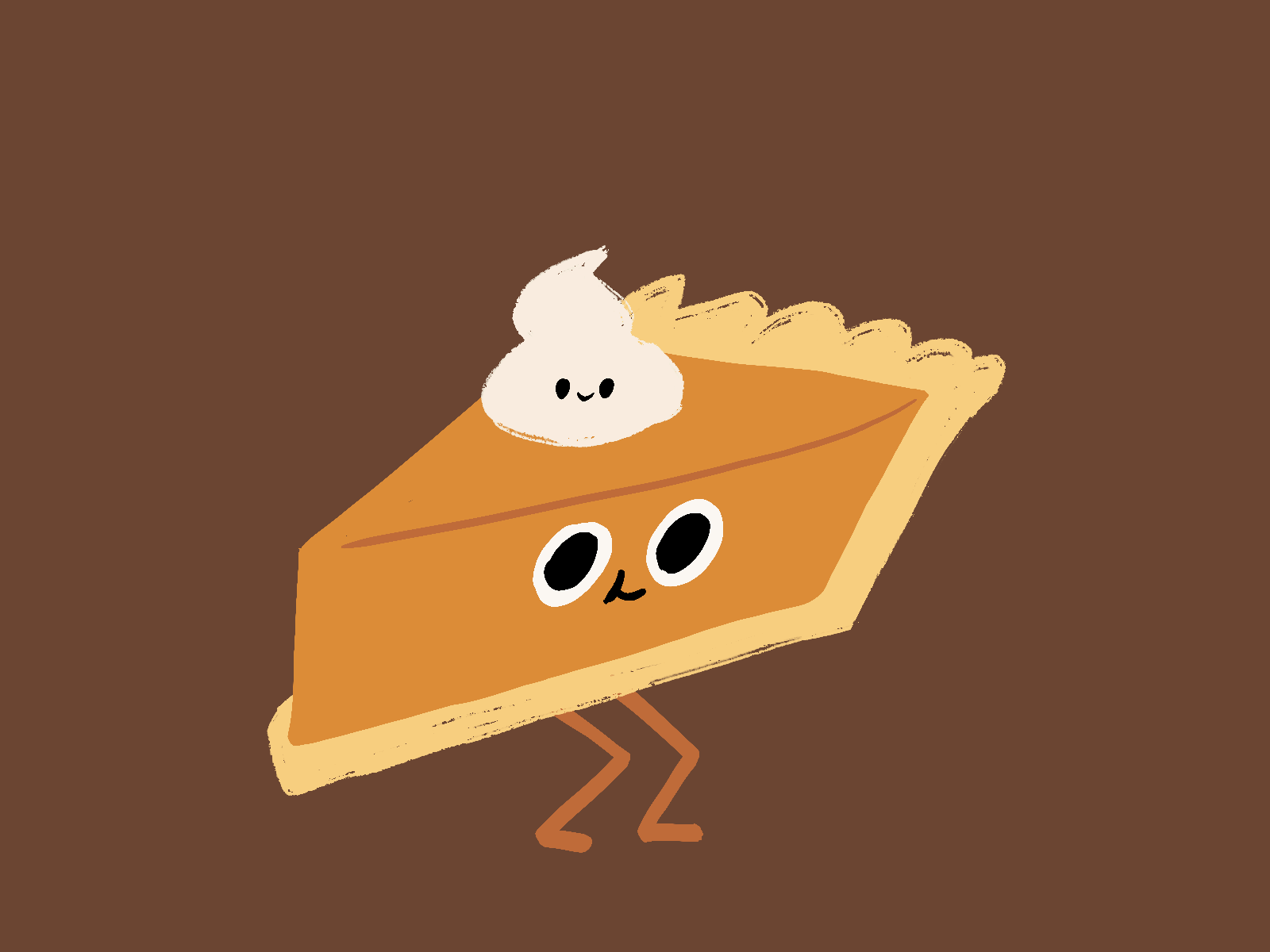 17. Pumpkin pie animation cake food gif happy inktober jump mishax pie pumpkin sticker yam yay