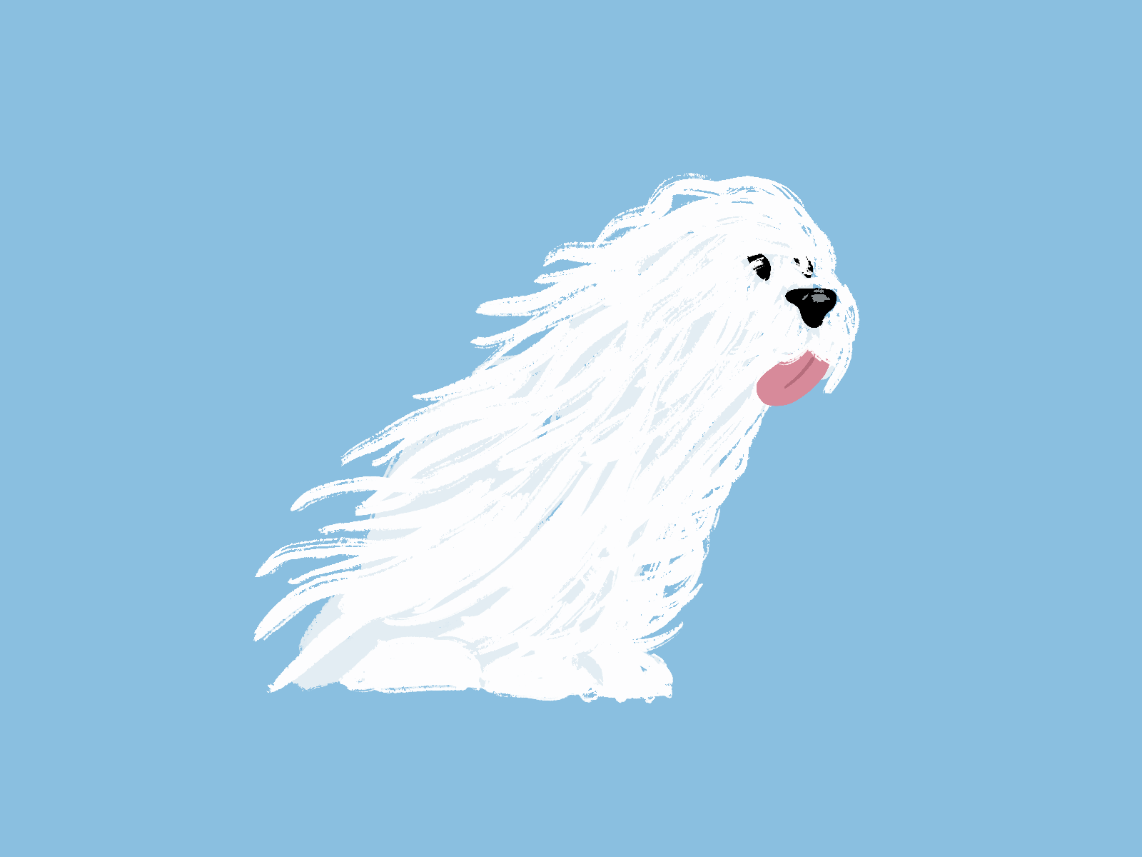 19. Windy animation character dog gif mishax sticker wind windy