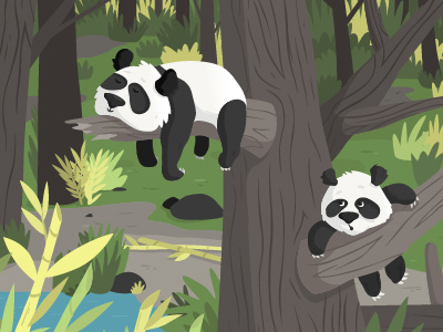 642 Things To Draw - Pandas by SueJanna on Dribbble