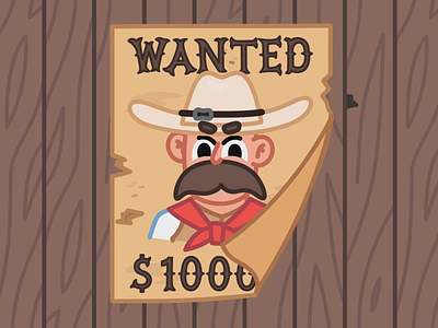 Cowboy 🤠 angry animation character design cowboy illustration mishax sleep sticker stickers wanted zzz