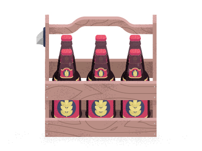 BEER PACK beer drink mishax pack vector wood