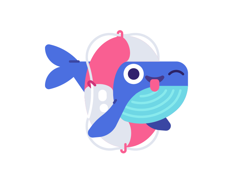 Whale stickers