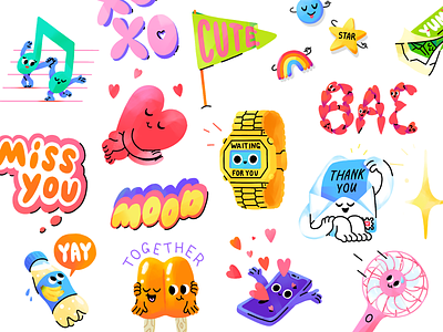 Good Mood Snapchat Stickers good illustration mishax mishaxgraphic mood snap snapchat stickerpack stickers