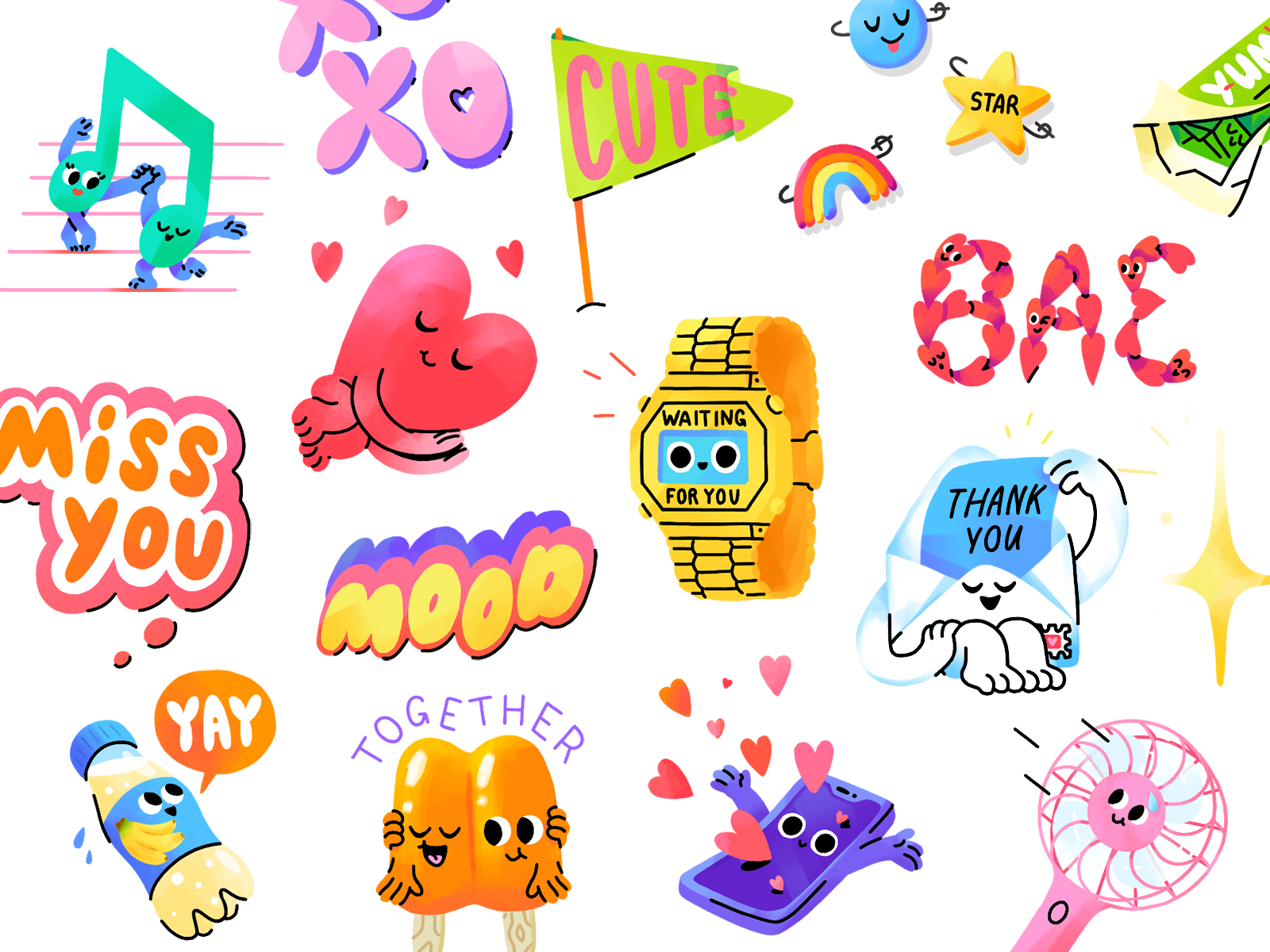Verplicht Millimeter betalen Good Mood Snapchat Stickers by MishaX on Dribbble