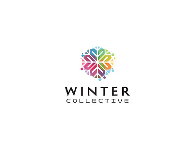 Winter Collective design logo vector