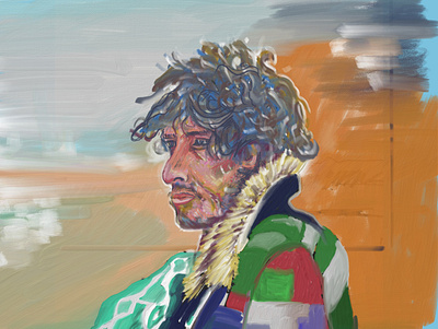 Bob Dylan adobe fresco digital art digital painting illustration