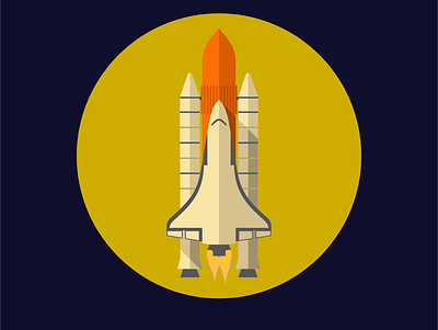 Space Shuttle illustration vector