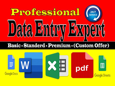 Data Entry Expert admin support contactlist data entry services dataentry datamining emailaddress emaillist exceldataentry googledocs lead generation pdt to excel pdt to excel photoshop spreadsheets typing webresearch webscraping