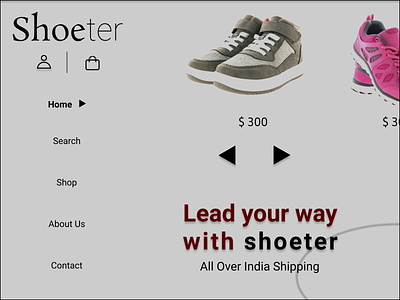Landing Page UI branding dailyui design dribbble hoempage landingpage logo shoes shoes website sport shoe ui