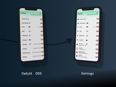 Settings UI dailyui design dribbble figma settings settings app ui updated uxui